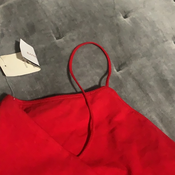 Spaghetti Strap Onesie Red - Picture 4 of 6